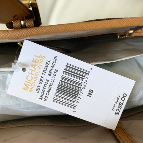 Michael Kors Jet Set travel carryall tote brown - Picture 4 of 5